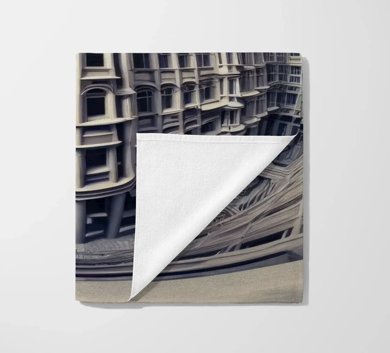 Sphere 025 - Futuristic Gothic Architecture beach towel by Spheres