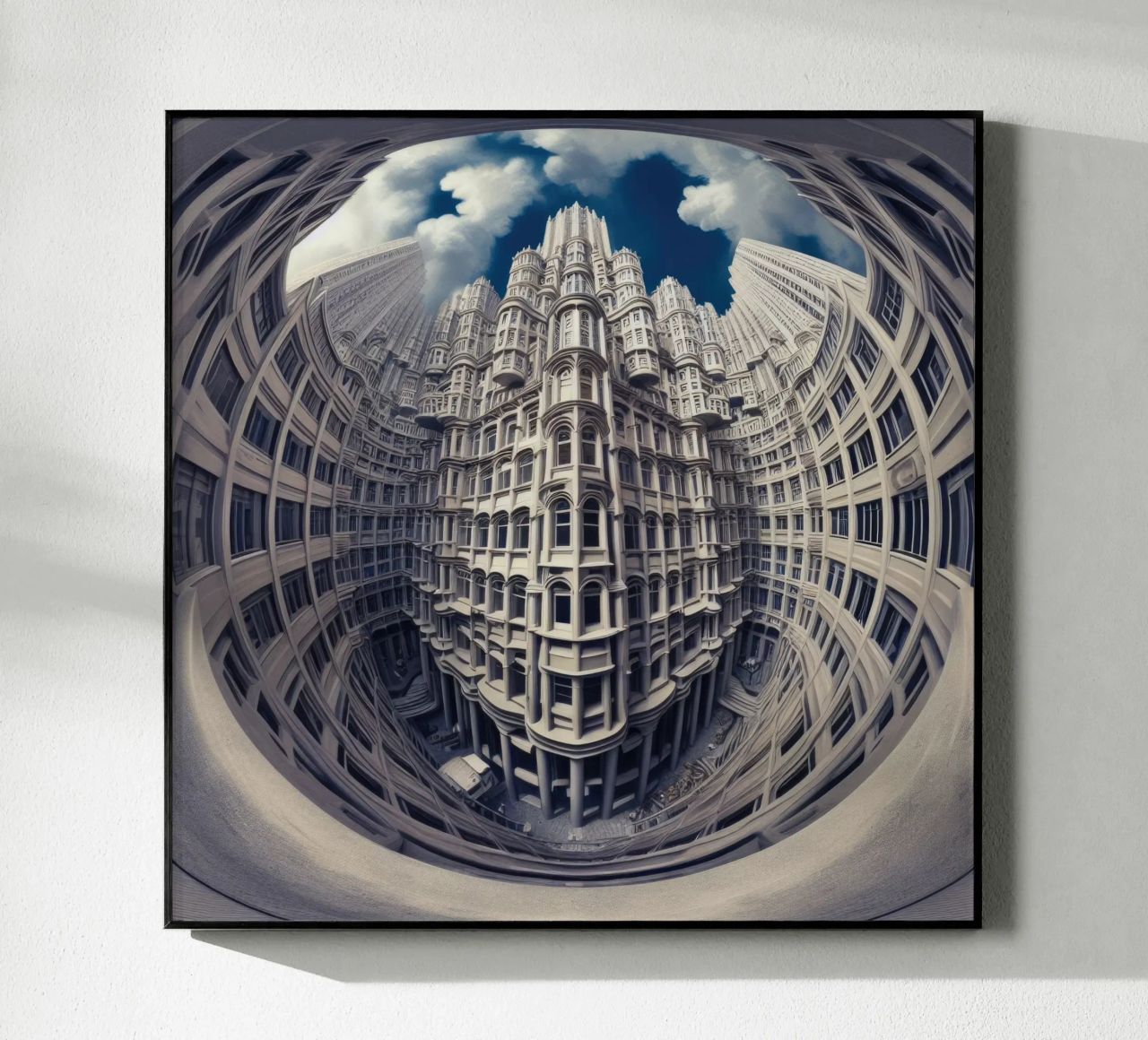 Sphere 025 - Futuristic Gothic Architecture plexiglass da Spheres