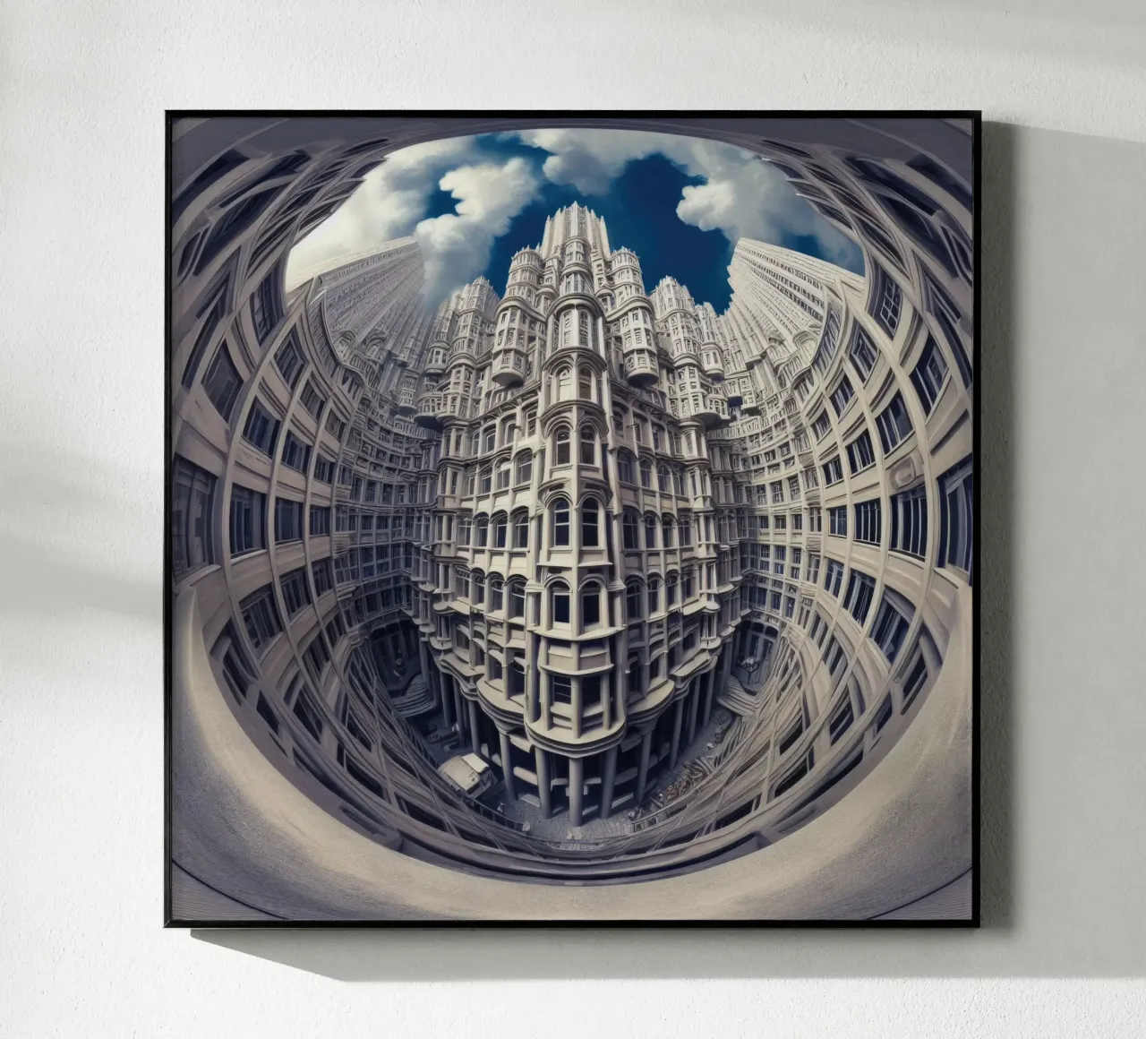 Sphere 025 - Futuristic Gothic Architecture acryl van Spheres