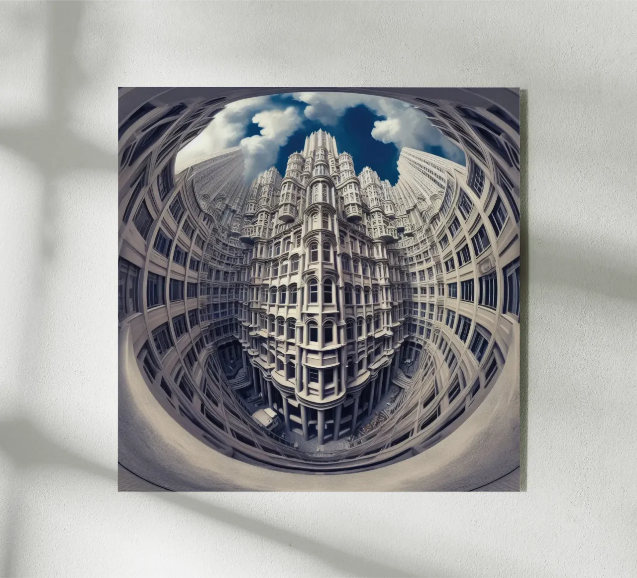 Sphere 025 - Futuristic Gothic Architecture acryl van Spheres