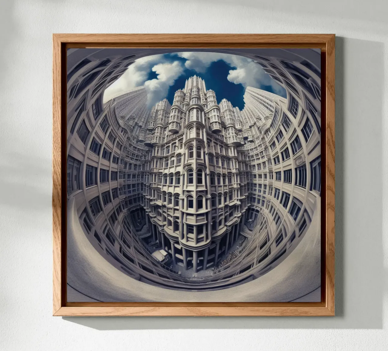 Sphere 025 - Futuristic Gothic Architecture alluminio dibond da Spheres