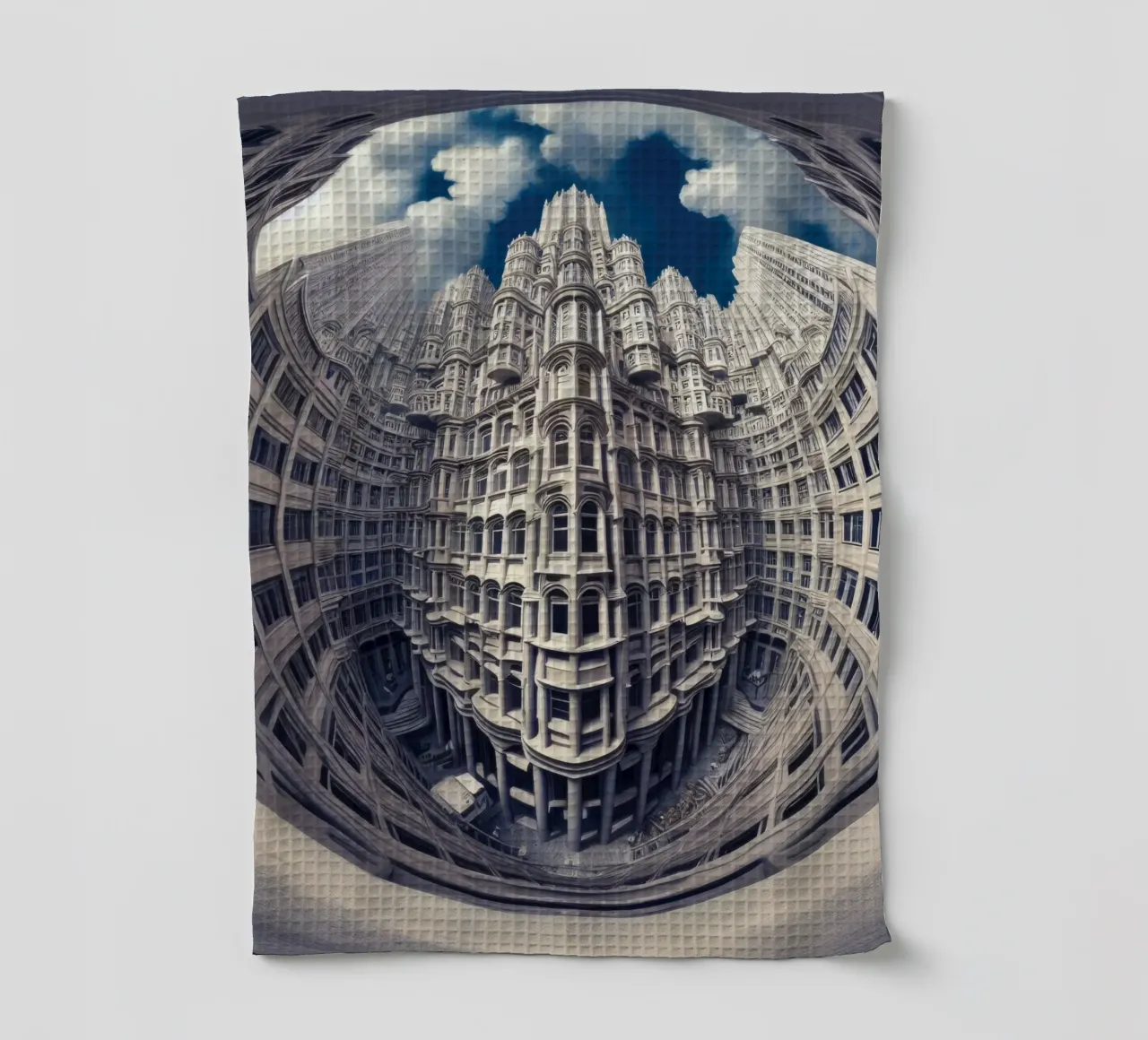 Sphere 025 - Futuristic Gothic Architecture torchon de Spheres