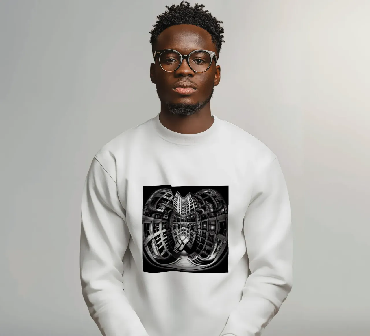Sphere 029 - Abstract Architectural Symmetry sweatshirt van Spheres