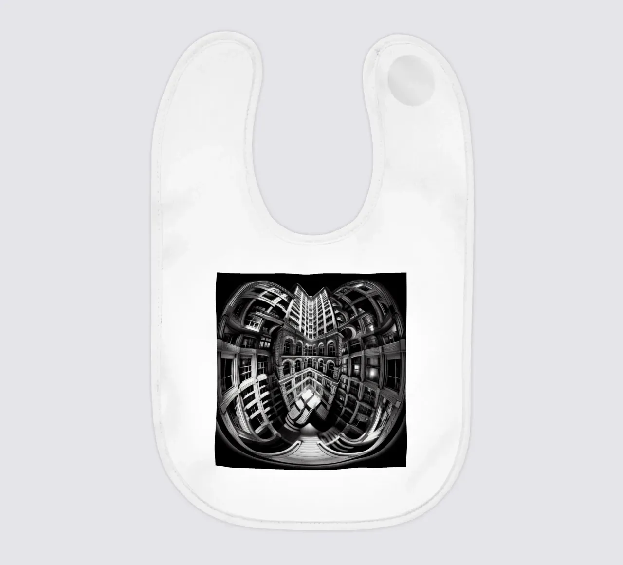 Sphere 029 - Abstract Architectural Symmetry baby bib by Spheres