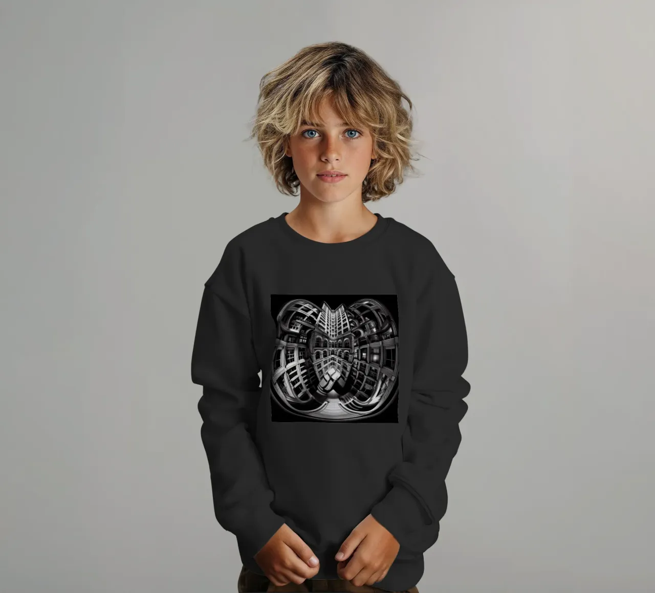 Sphere 029 - Abstract Architectural Symmetry felpa bambino da Spheres