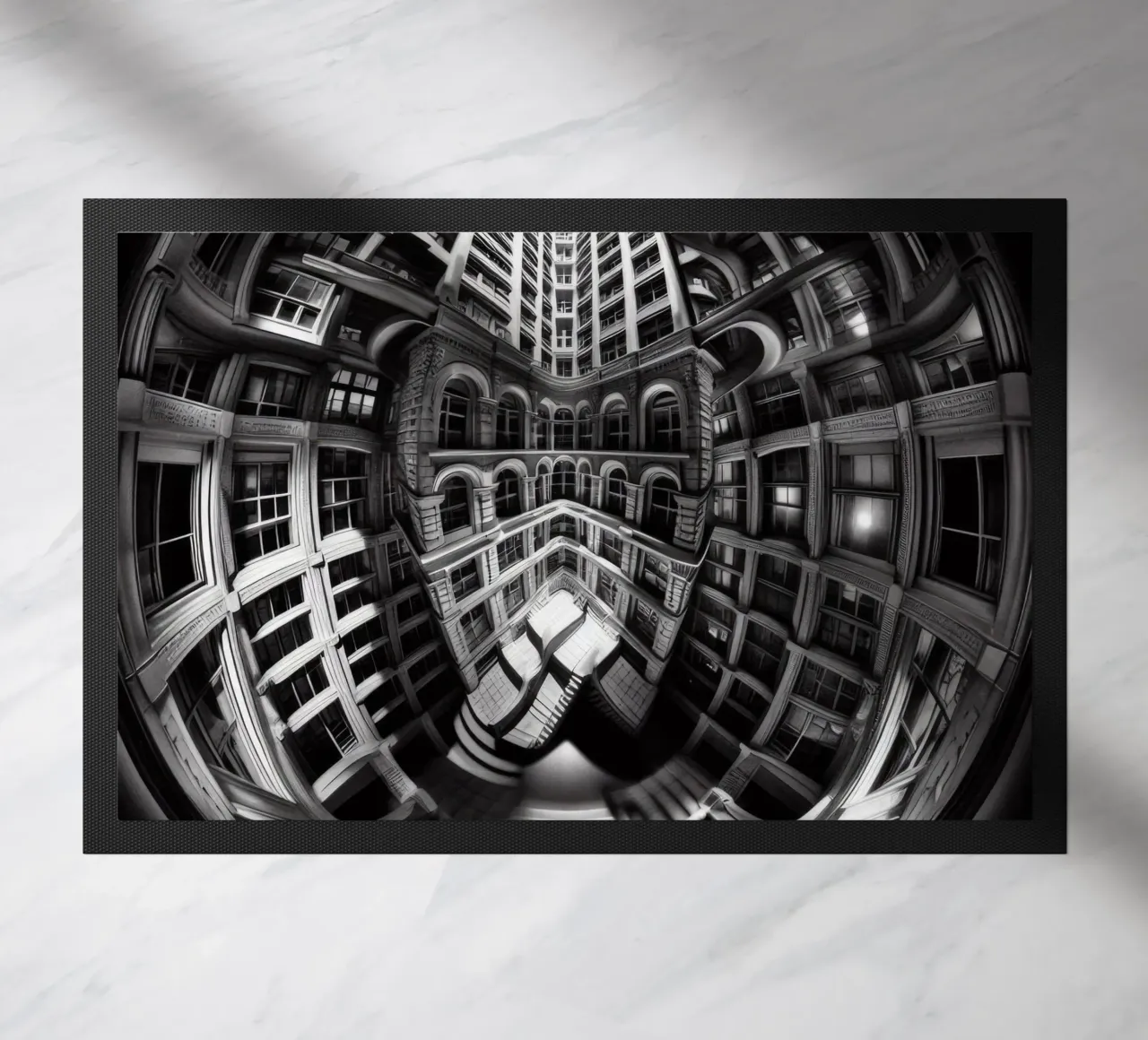 Sphere 029 - Abstract Architectural Symmetry deurmat van Spheres