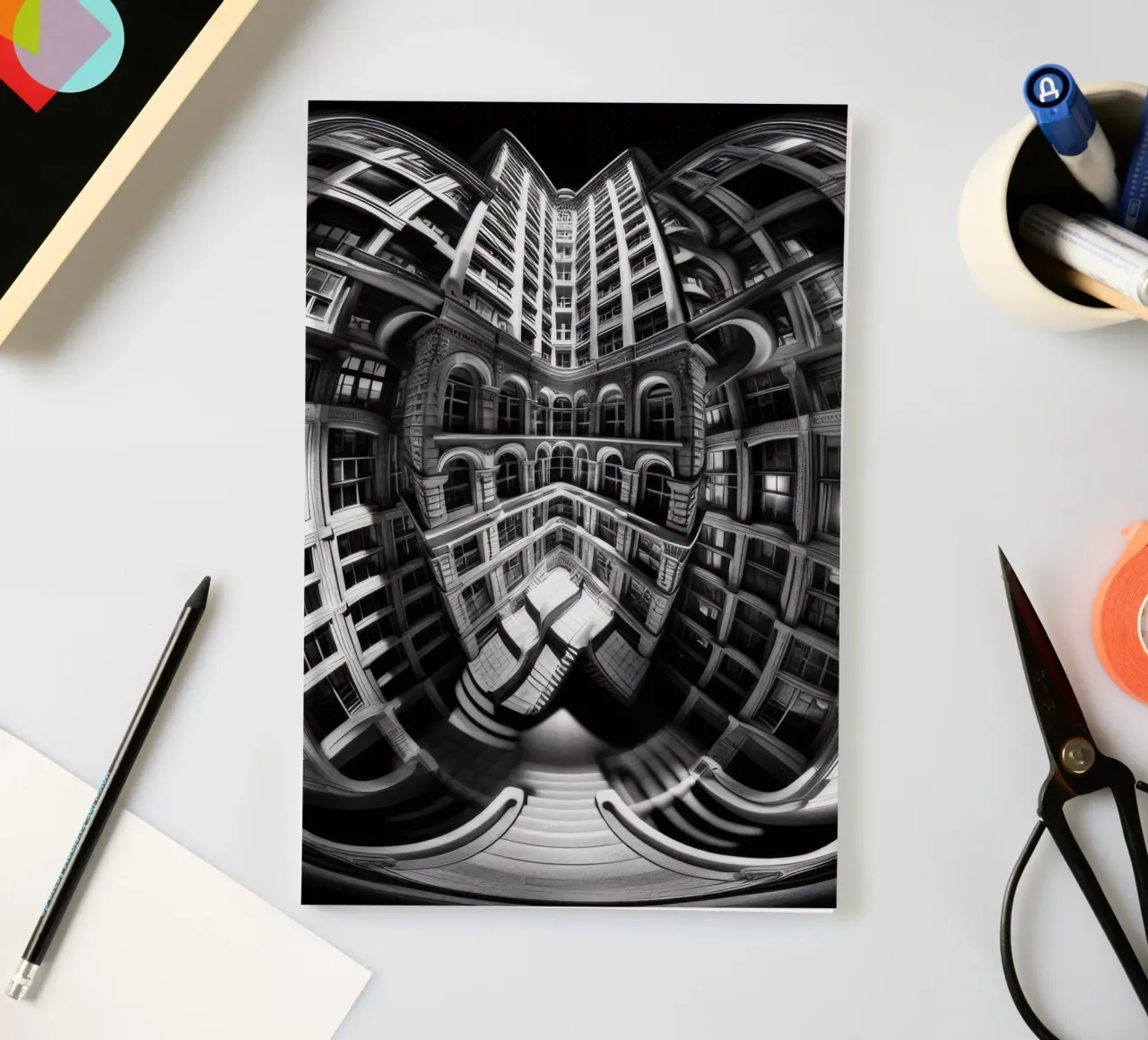 Sphere 029 - Abstract Architectural Symmetry notitieboek van Spheres