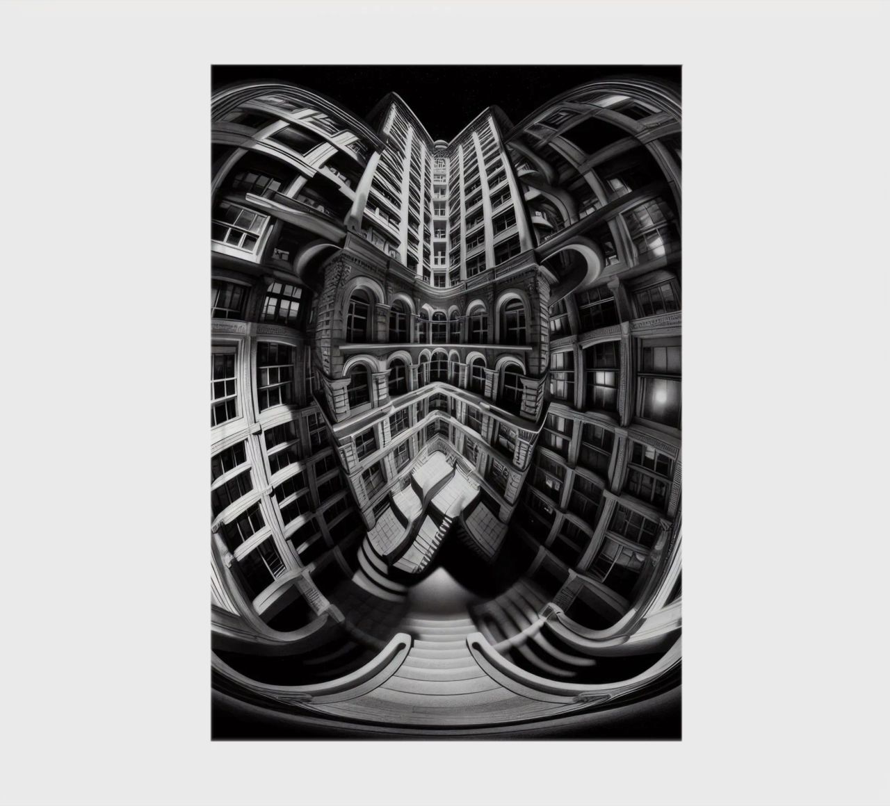 Sphere 029 - Abstract Architectural Symmetry notebook by Spheres