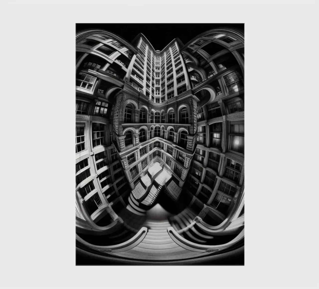 Sphere 029 - Abstract Architectural Symmetry Notizbuch von Spheres