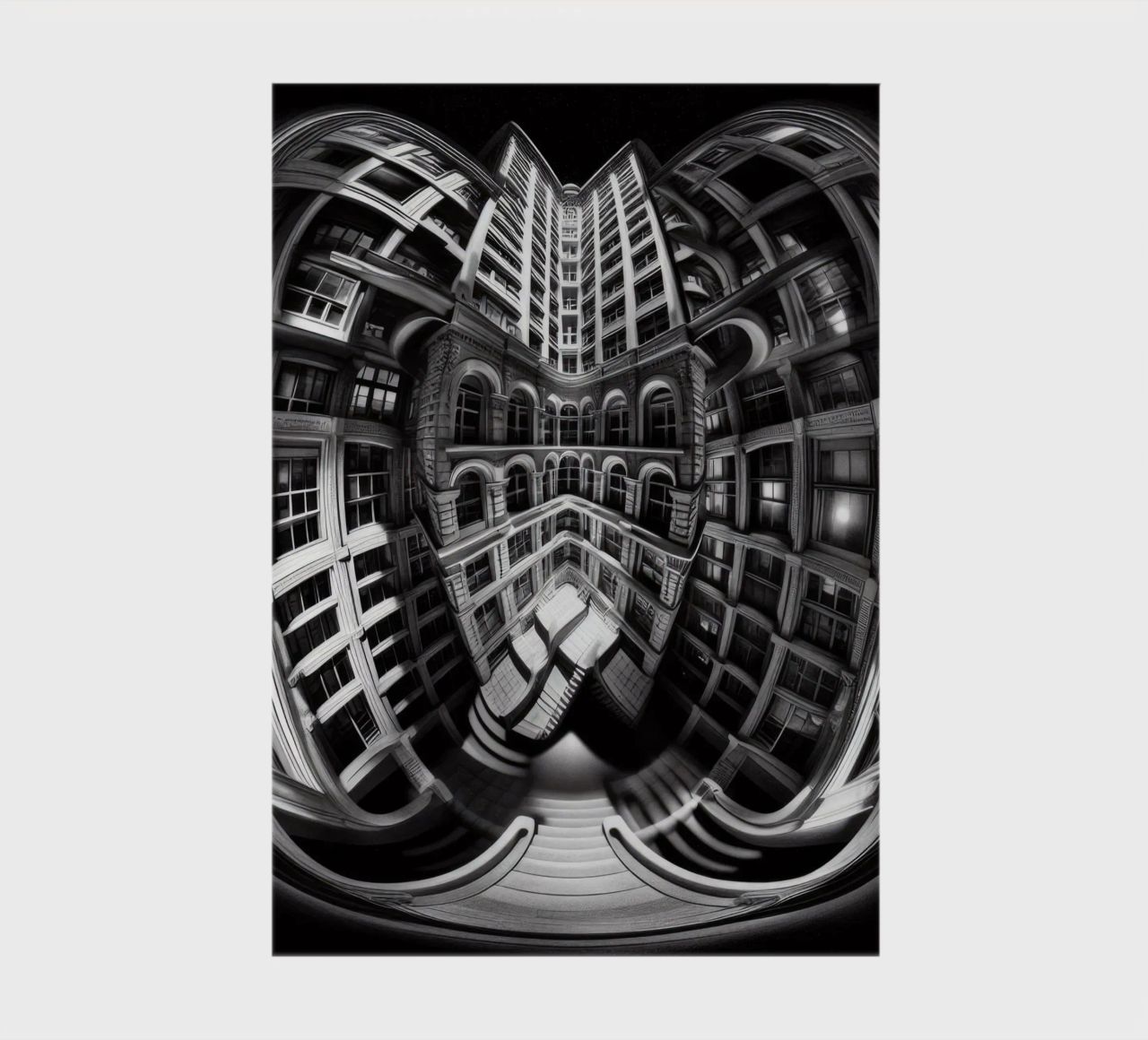 Sphere 029 - Abstract Architectural Symmetry notebook by Spheres