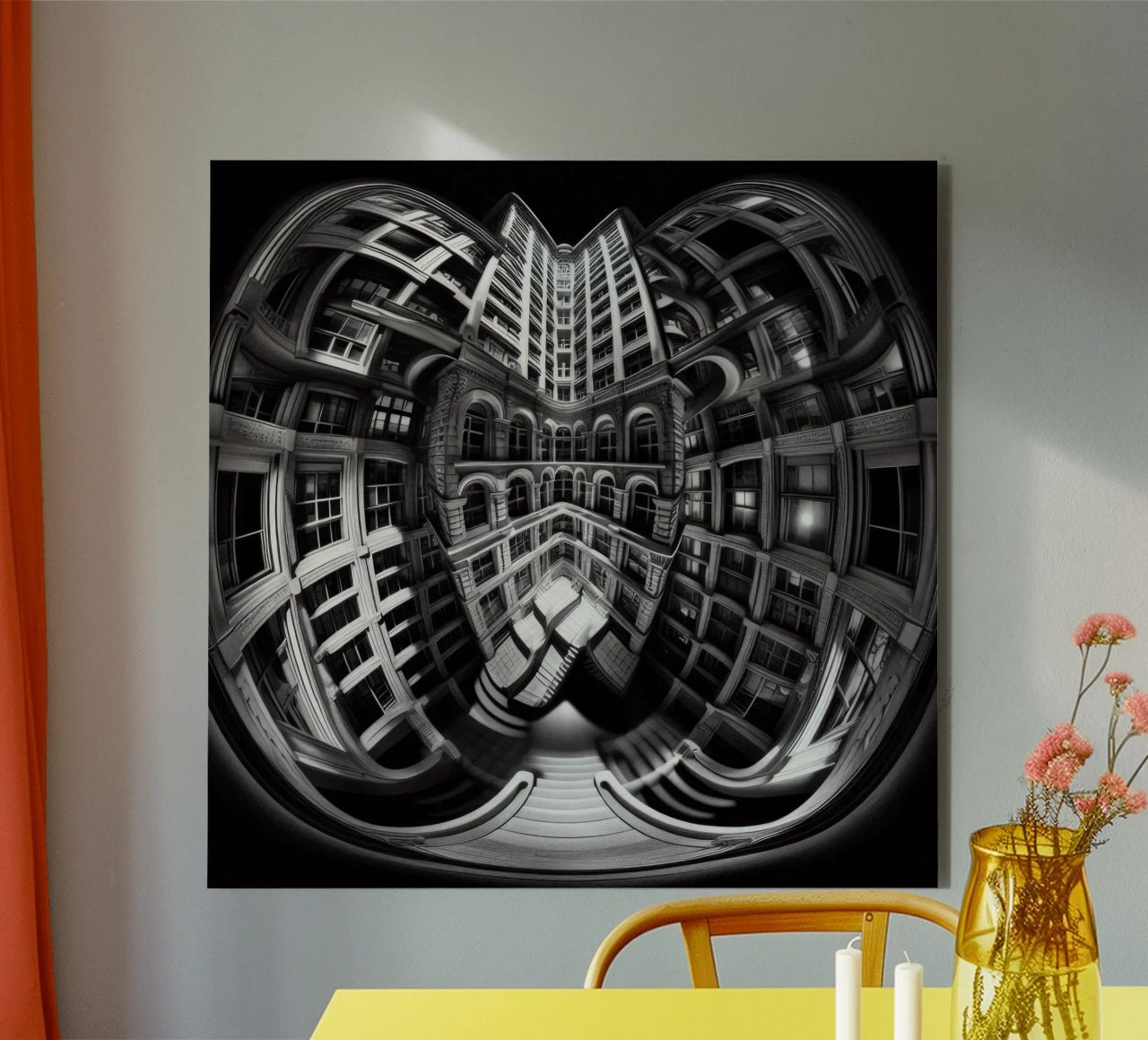 Sphere 029 - Abstract Architectural Symmetry alluminio dibond da Spheres