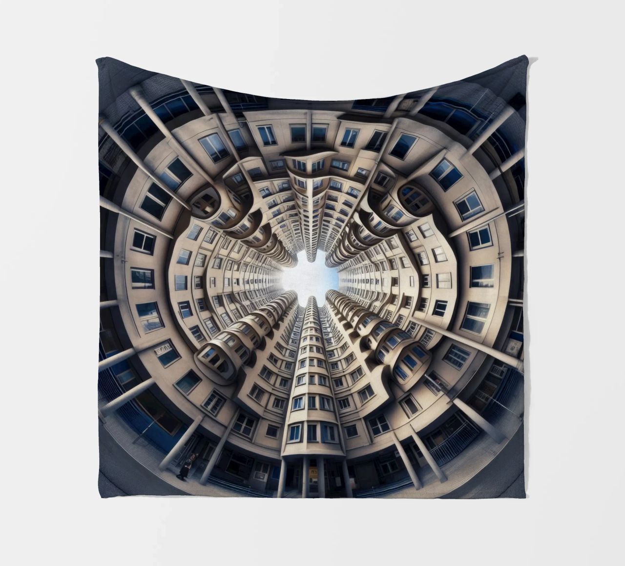 Sphere 034 - Symmetrical Cylindrical Building coperta in pile da Spheres