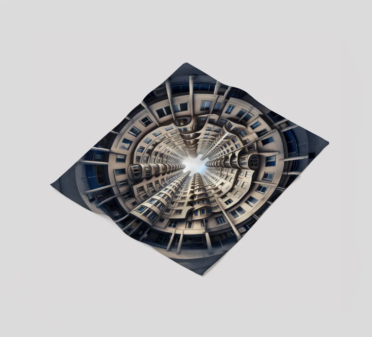 Sphere 034 - Symmetrical Cylindrical Building coperta in pile da Spheres