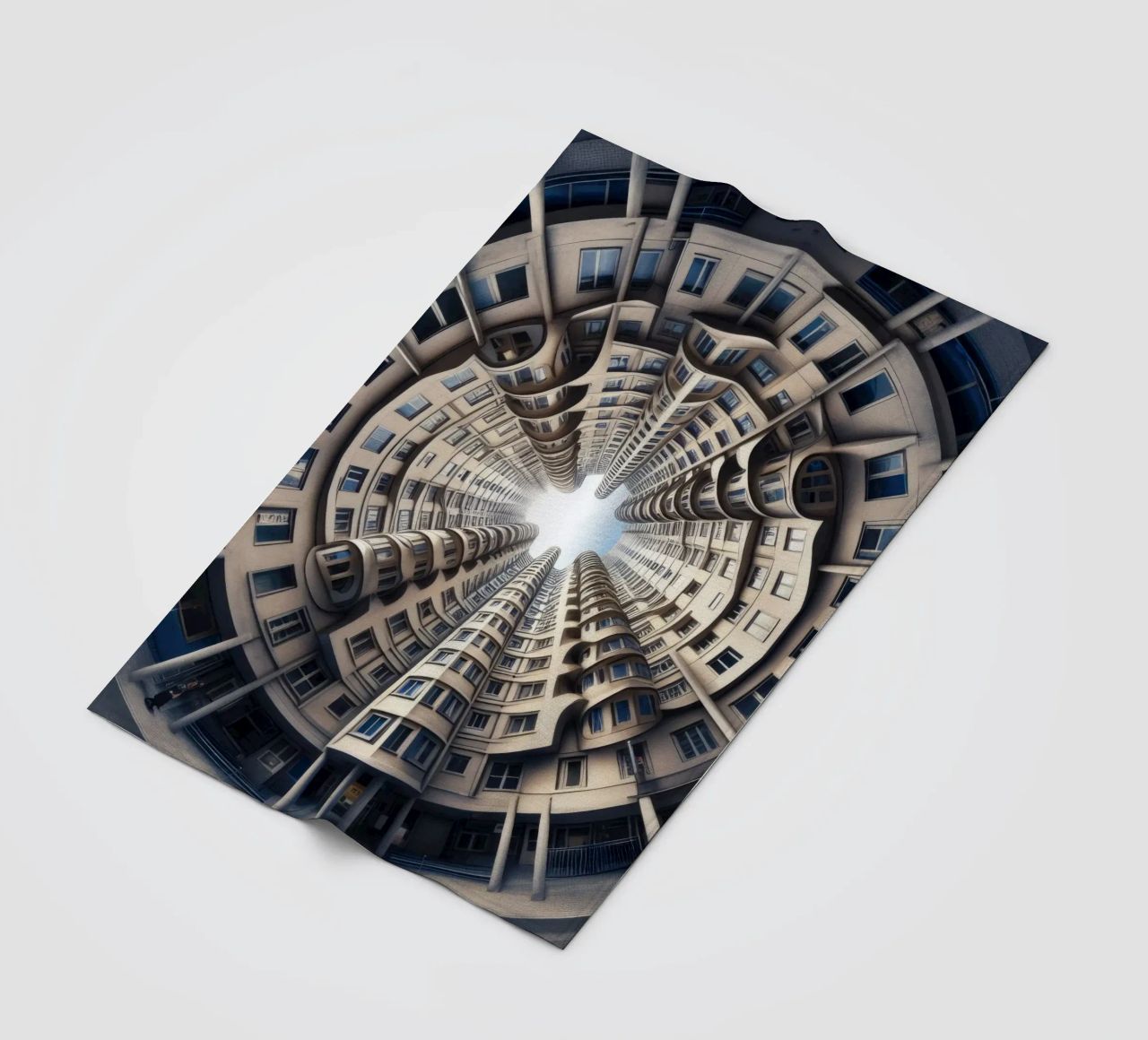 Sphere 034 - Symmetrical Cylindrical Building coperta in pile da Spheres