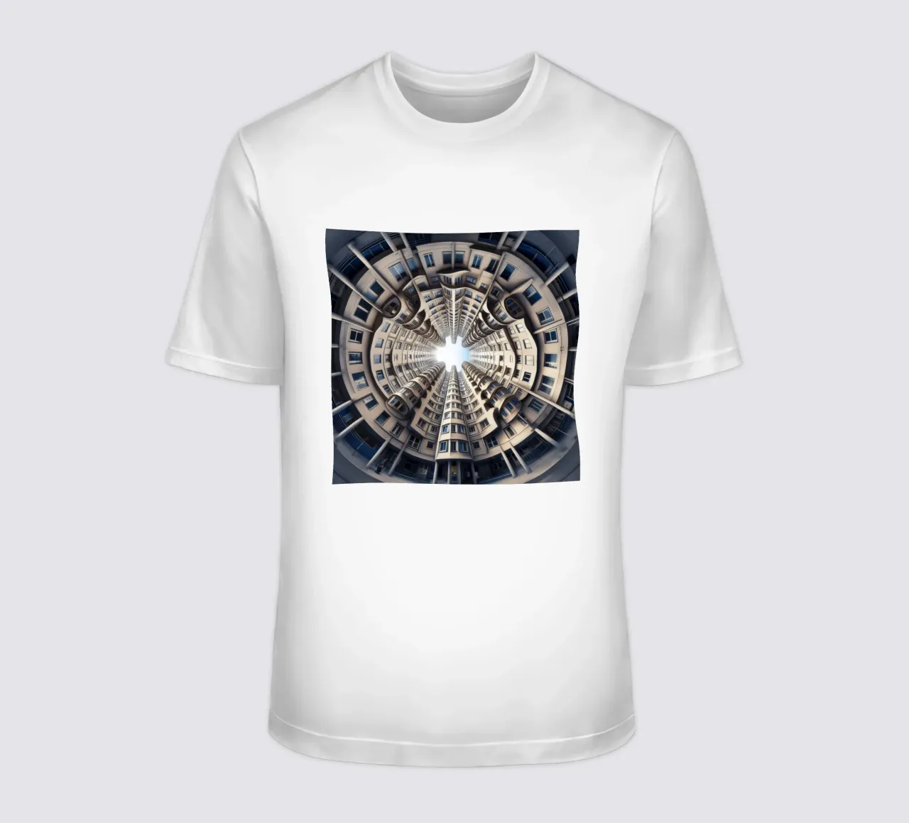 Sphere 034 - Symmetrical Cylindrical Building t-shirt da Spheres
