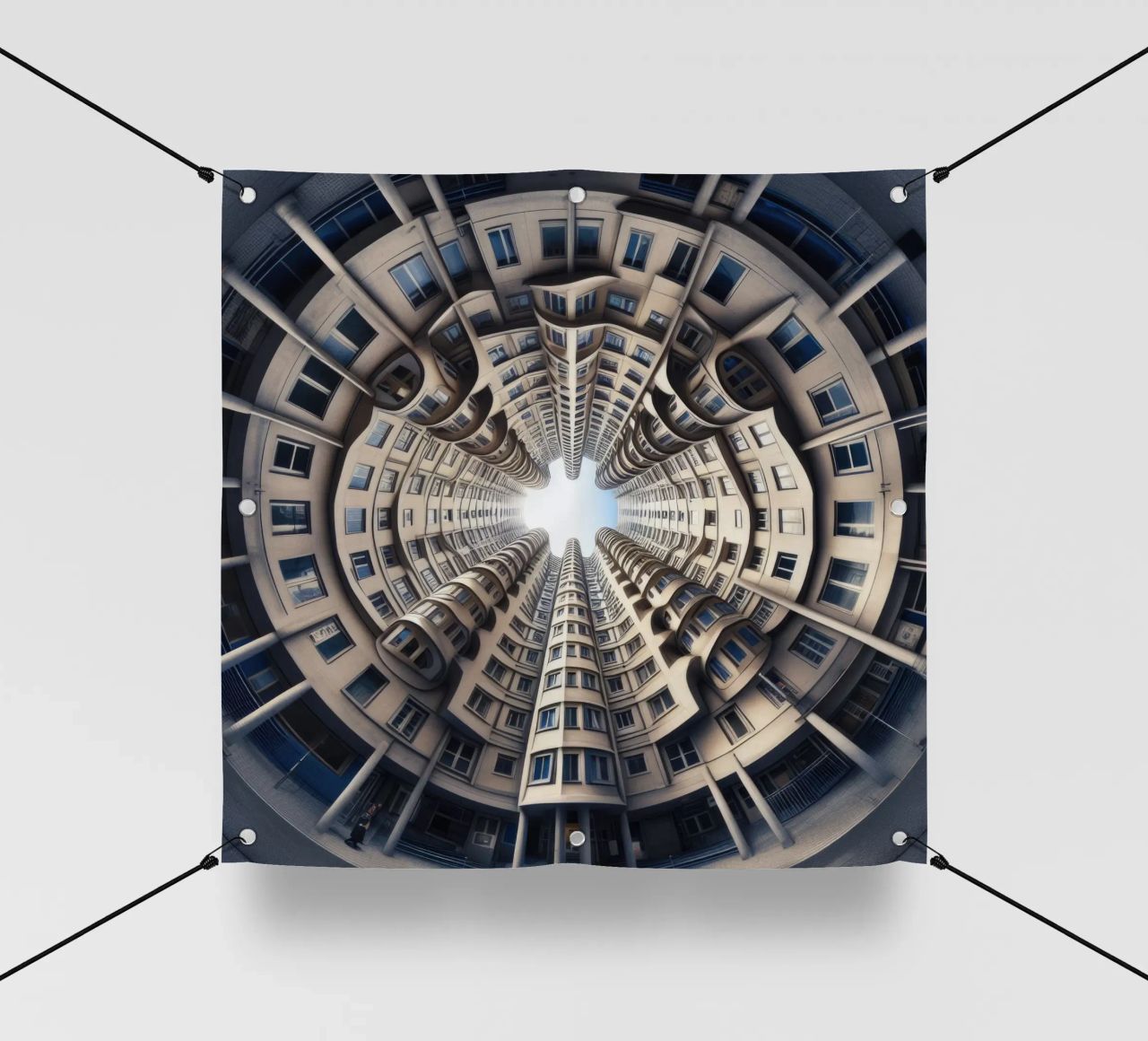 Sphere 034 - Symmetrical Cylindrical Building telo in pvc da Spheres