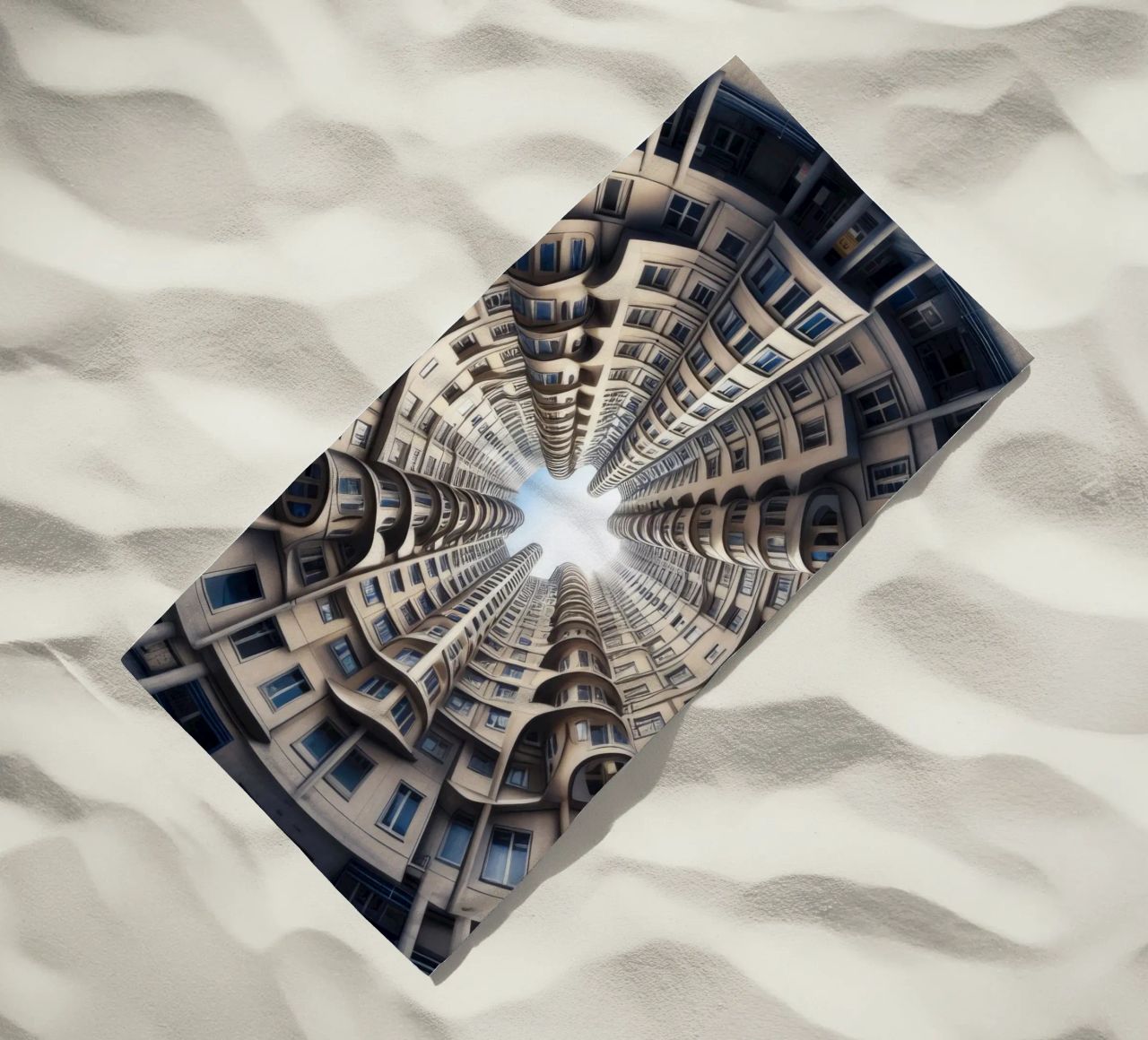 Sphere 034 - Symmetrical Cylindrical Building telo mare da Spheres