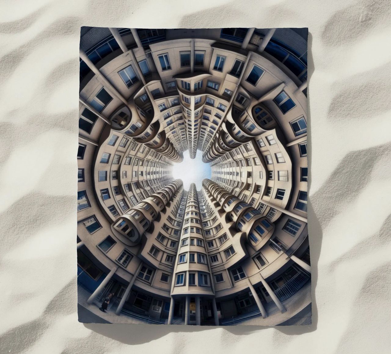 Sphere 034 - Symmetrical Cylindrical Building telo mare da Spheres