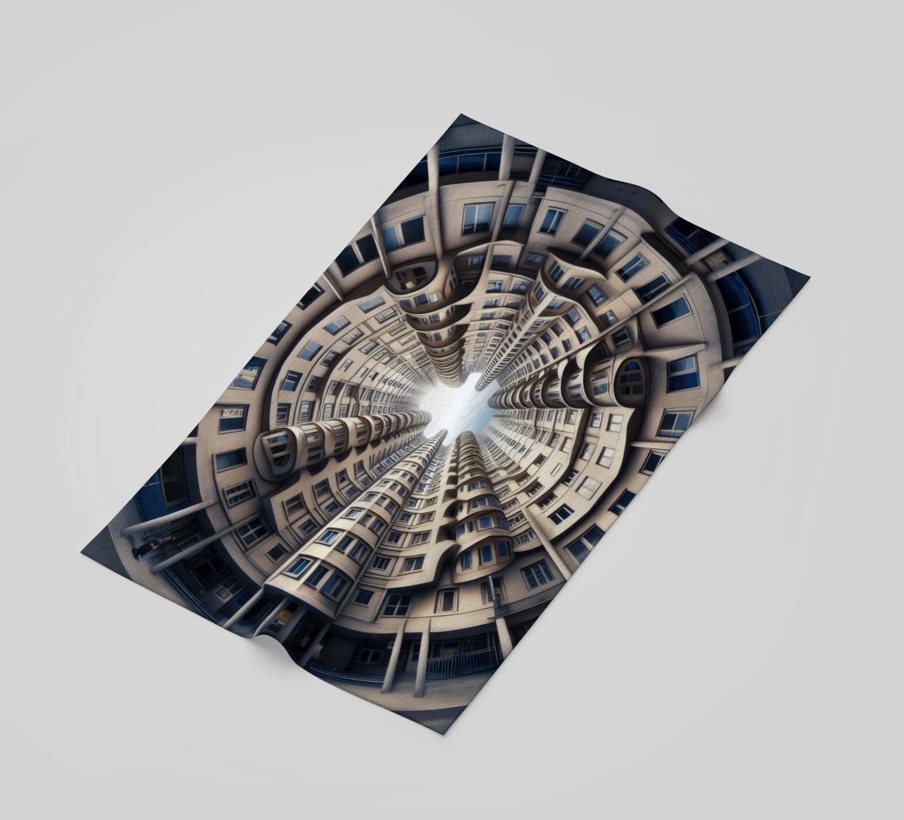 Sphere 034 - Symmetrical Cylindrical Building telo mare da Spheres