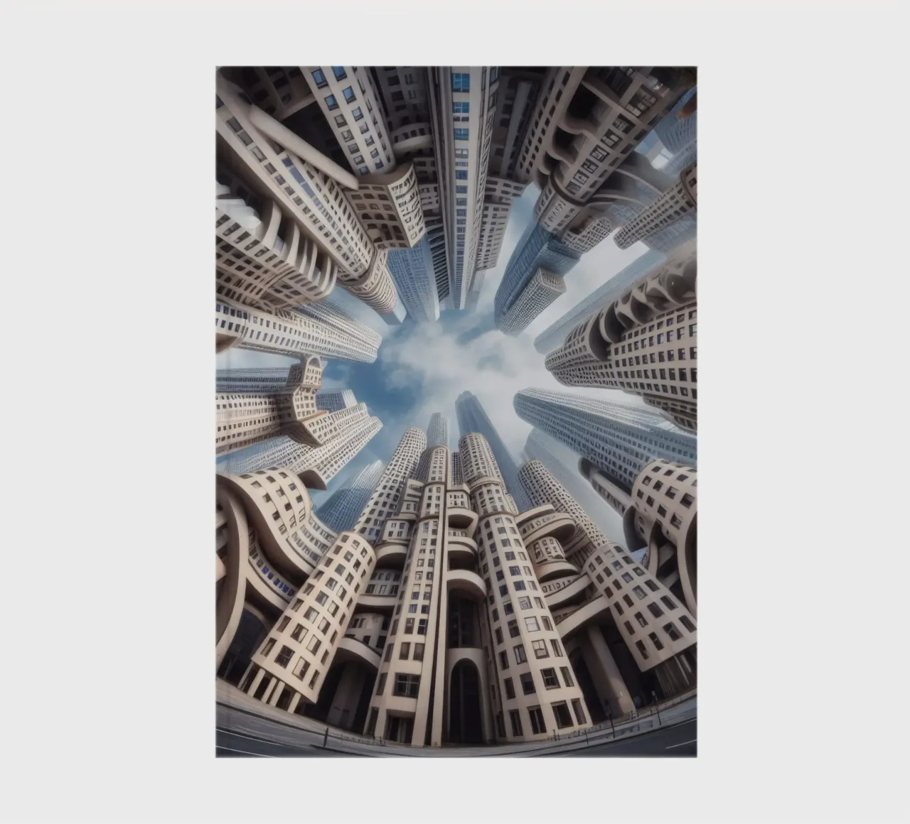 Sphere 042 - Futuristic Urban Skyline notebook by Spheres