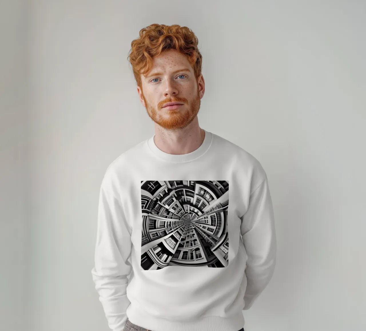 Sphere 030 - Symmetrical Urban Architecture sweatshirt van Spheres