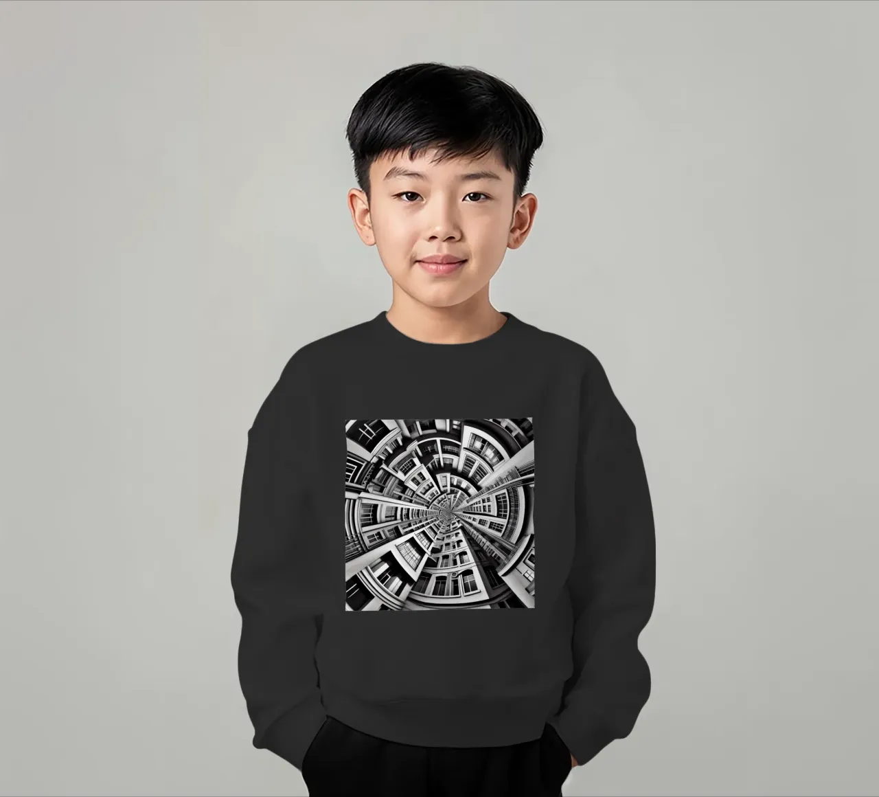 Sphere 030 - Symmetrical Urban Architecture felpa bambino da Spheres