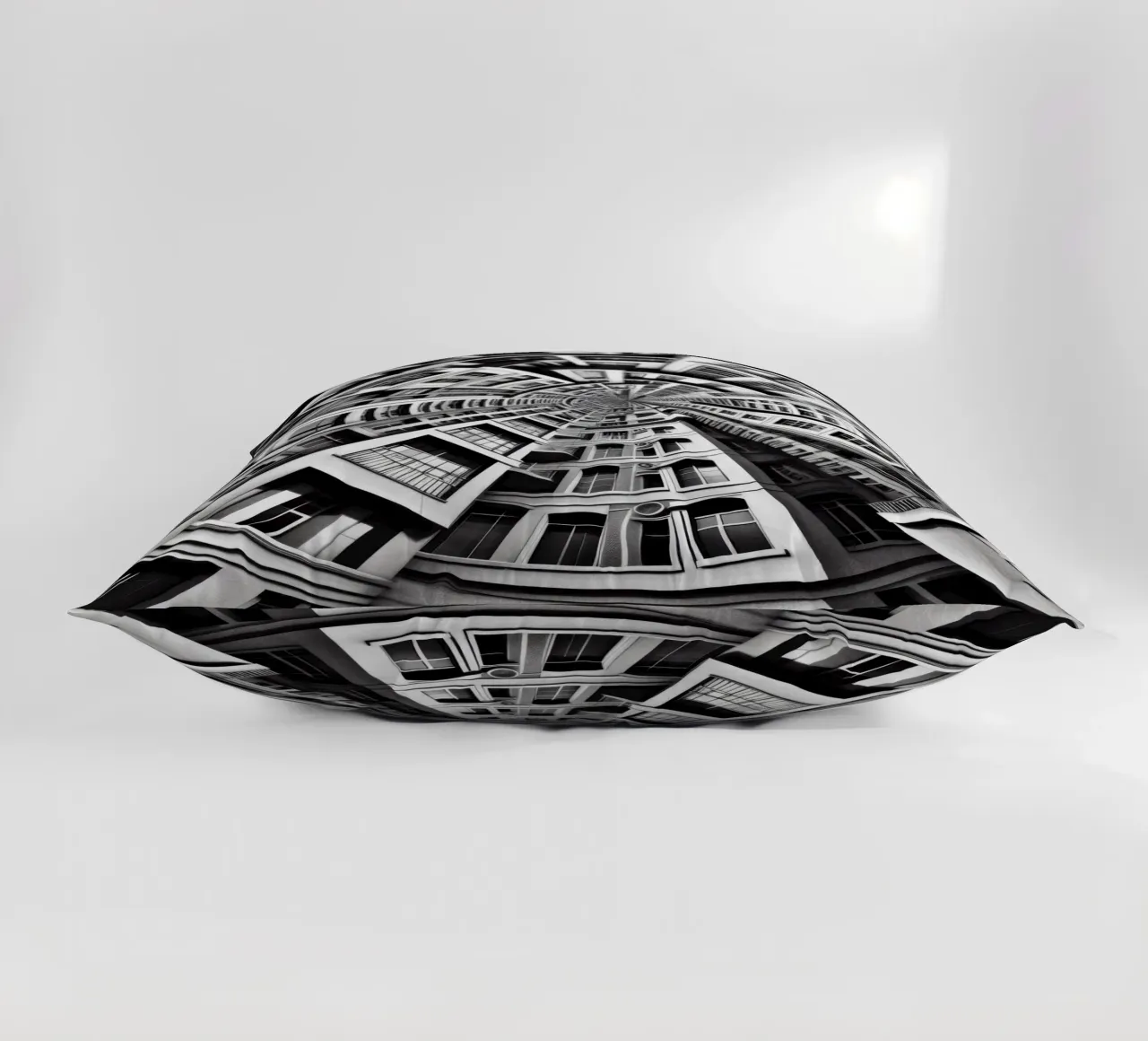 Sphere 030 - Symmetrical Urban Architecture decorative cushion by Spheres