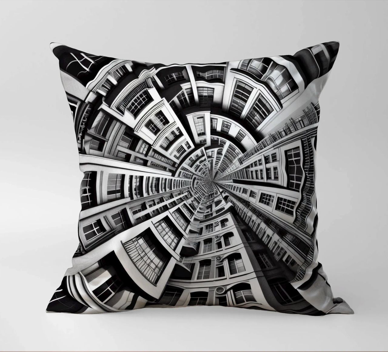 Sphere 030 - Symmetrical Urban Architecture cuscino da Spheres