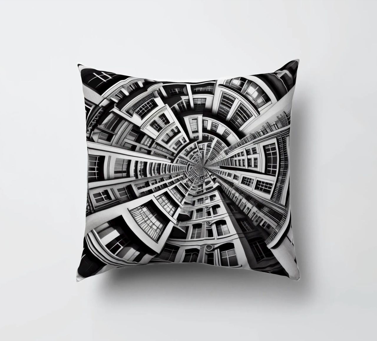 Sphere 030 - Symmetrical Urban Architecture cuscino da Spheres