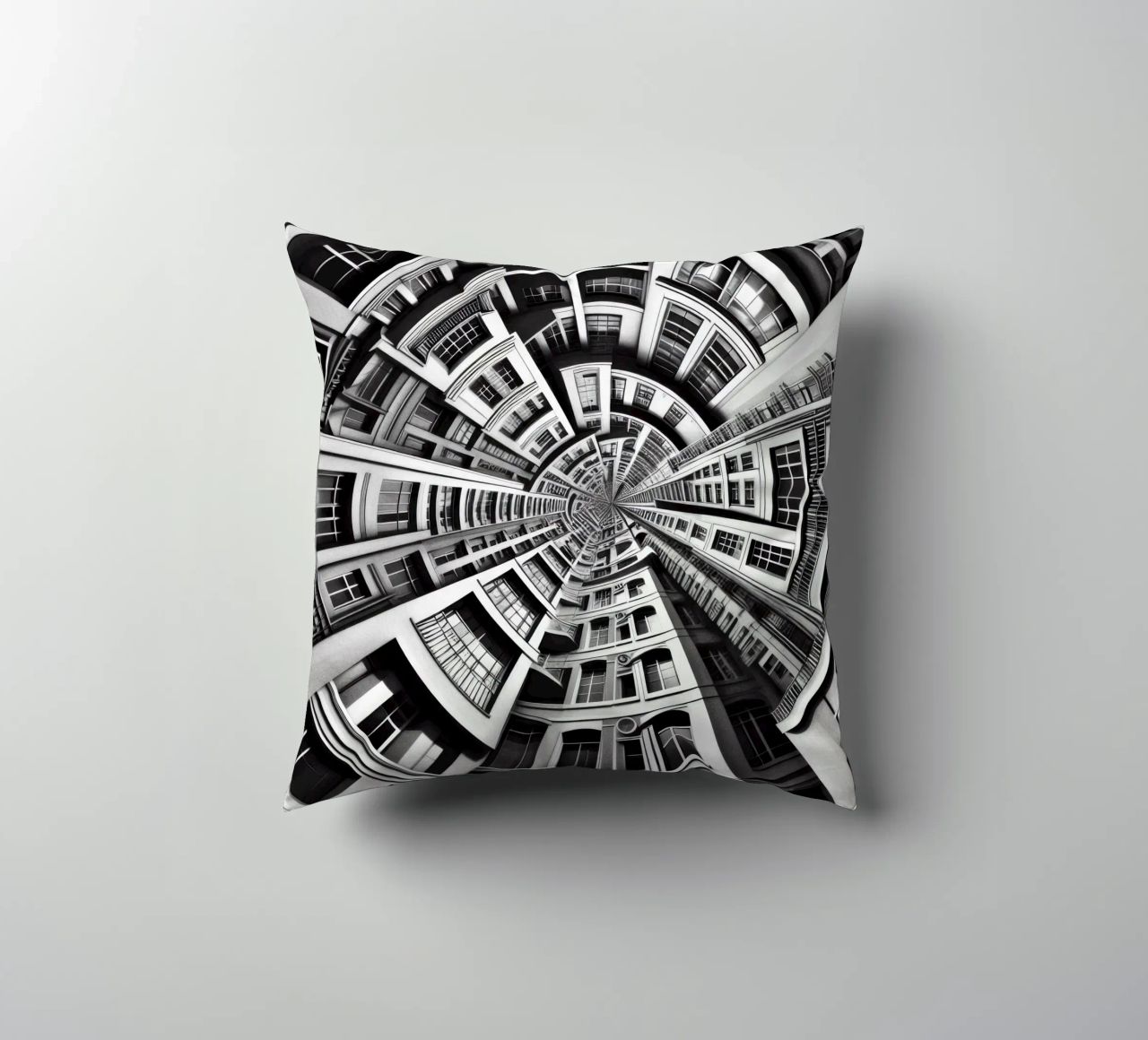 Sphere 030 - Symmetrical Urban Architecture cuscino da Spheres