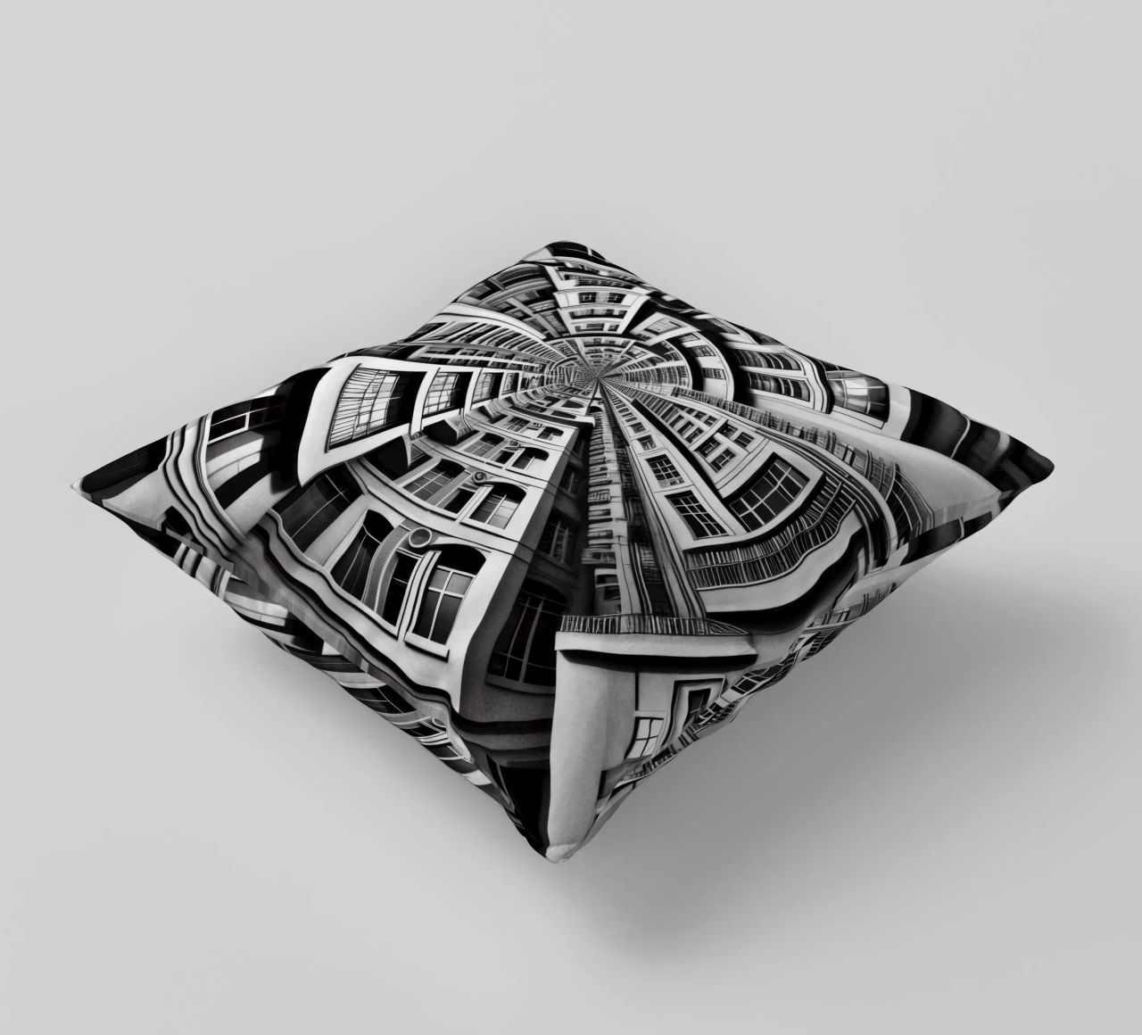 Sphere 030 - Symmetrical Urban Architecture cuscino da Spheres
