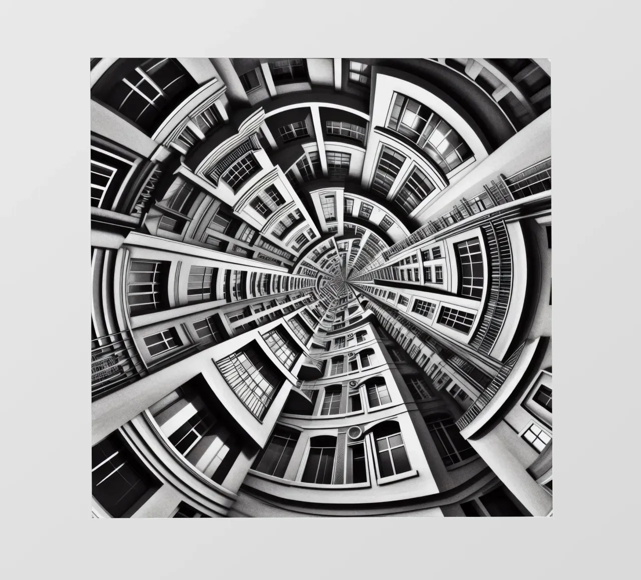 Sphere 030 - Symmetrical Urban Architecture lámina retroiluminada de Spheres