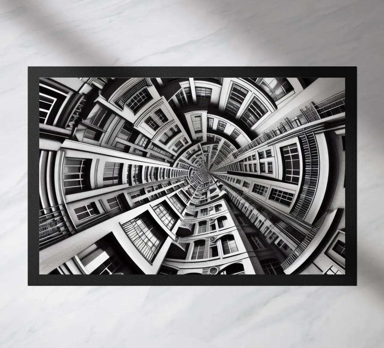 Sphere 030 - Symmetrical Urban Architecture deurmat van Spheres