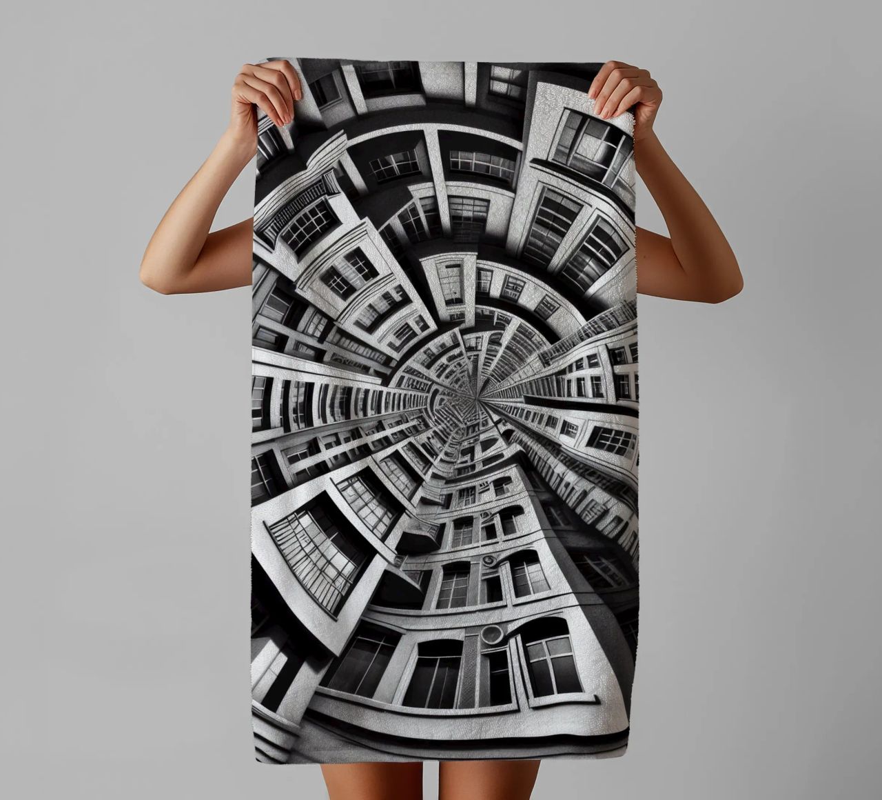 Sphere 030 - Symmetrical Urban Architecture asciugamano da bagno da Spheres