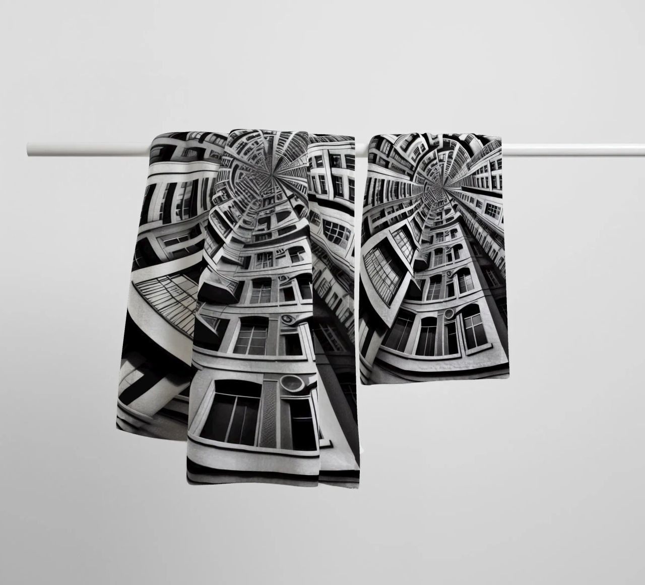 Sphere 030 - Symmetrical Urban Architecture asciugamano da bagno da Spheres