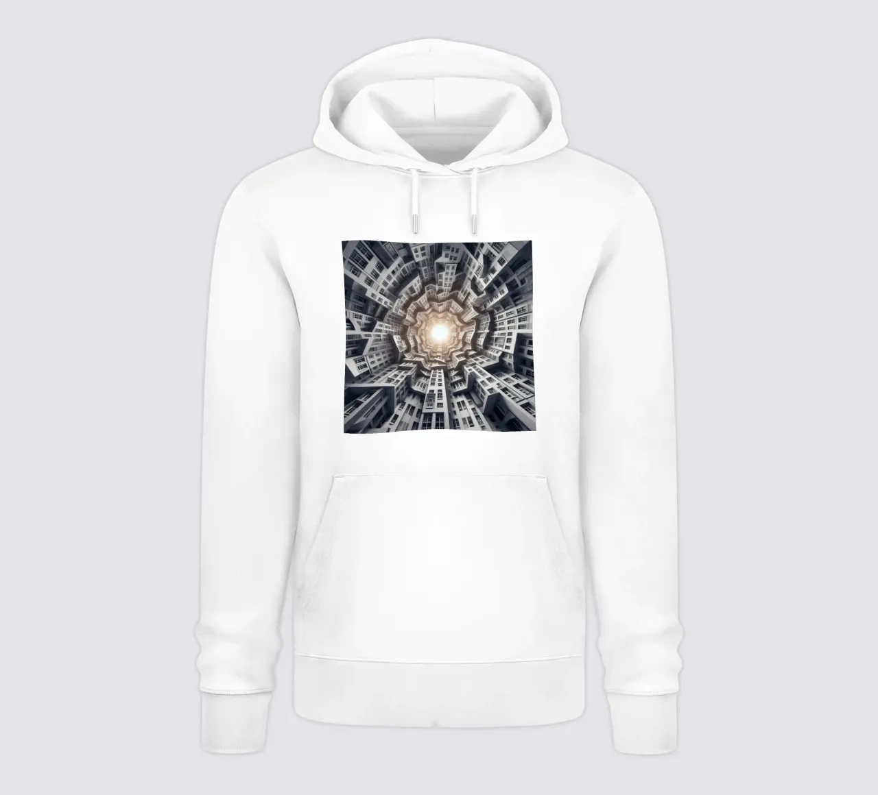 Sphere 041 - Abstract Spiral Architecture Hoodie von Spheres