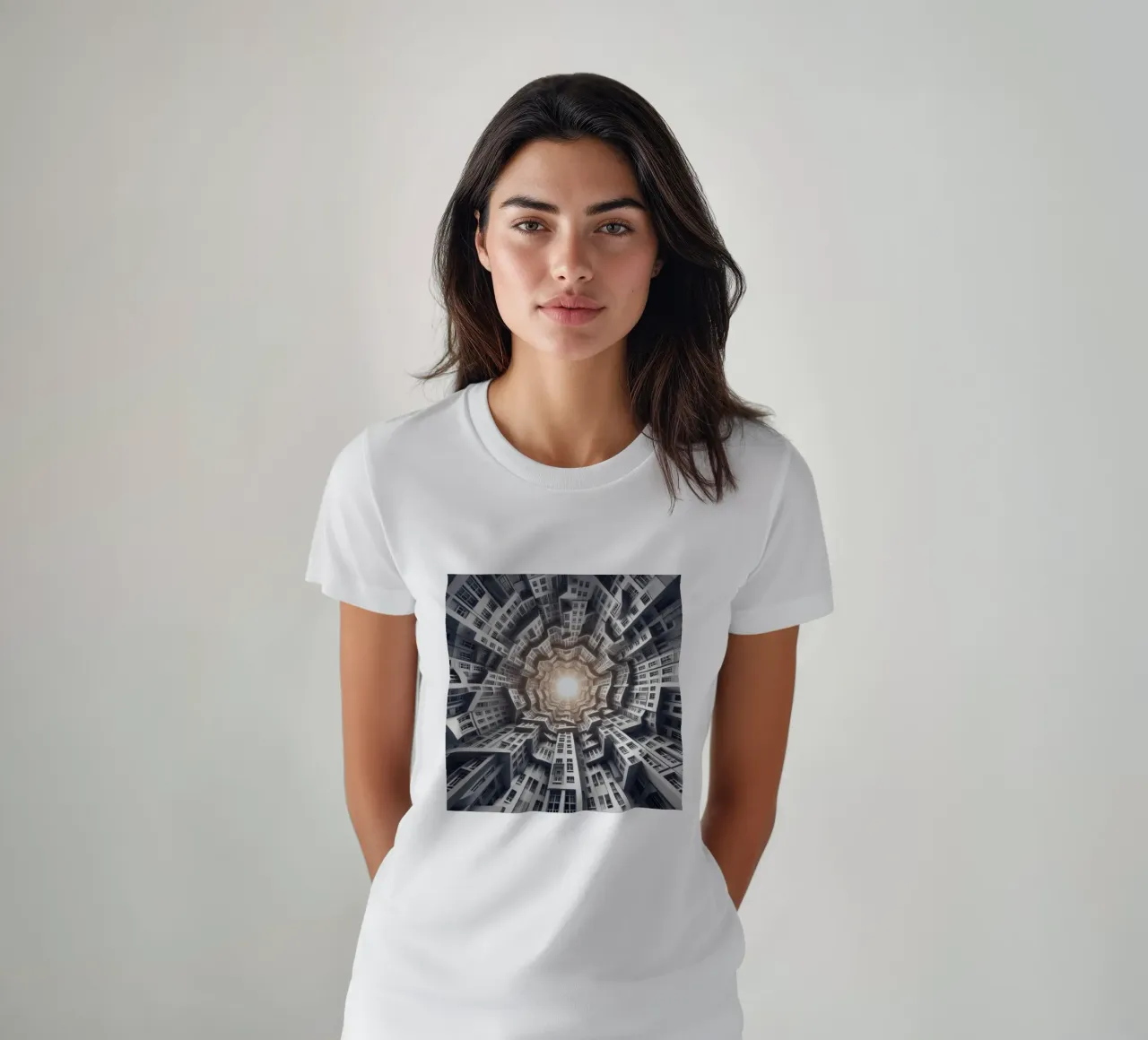 Sphere 041 - Abstract Spiral Architecture t-shirt da Spheres