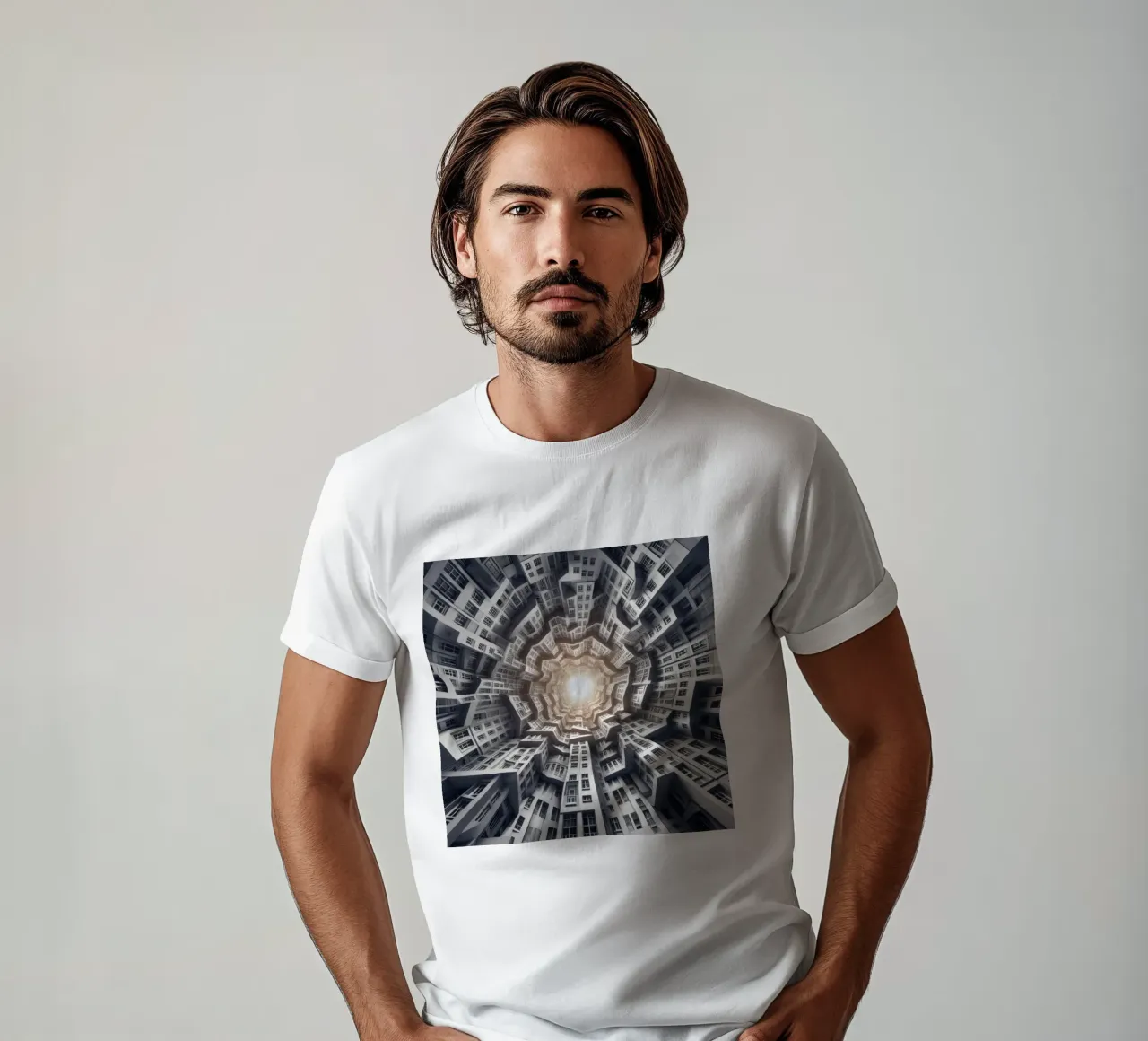 Sphere 041 - Abstract Spiral Architecture t-shirt da Spheres