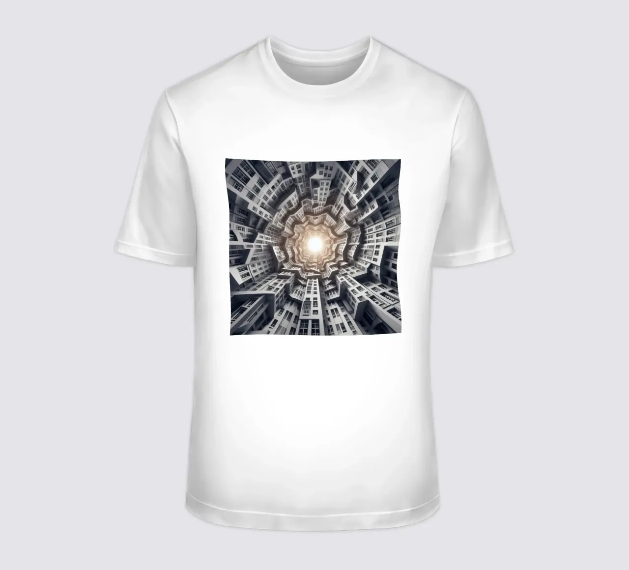 Sphere 041 - Abstract Spiral Architecture T-Shirt von Spheres