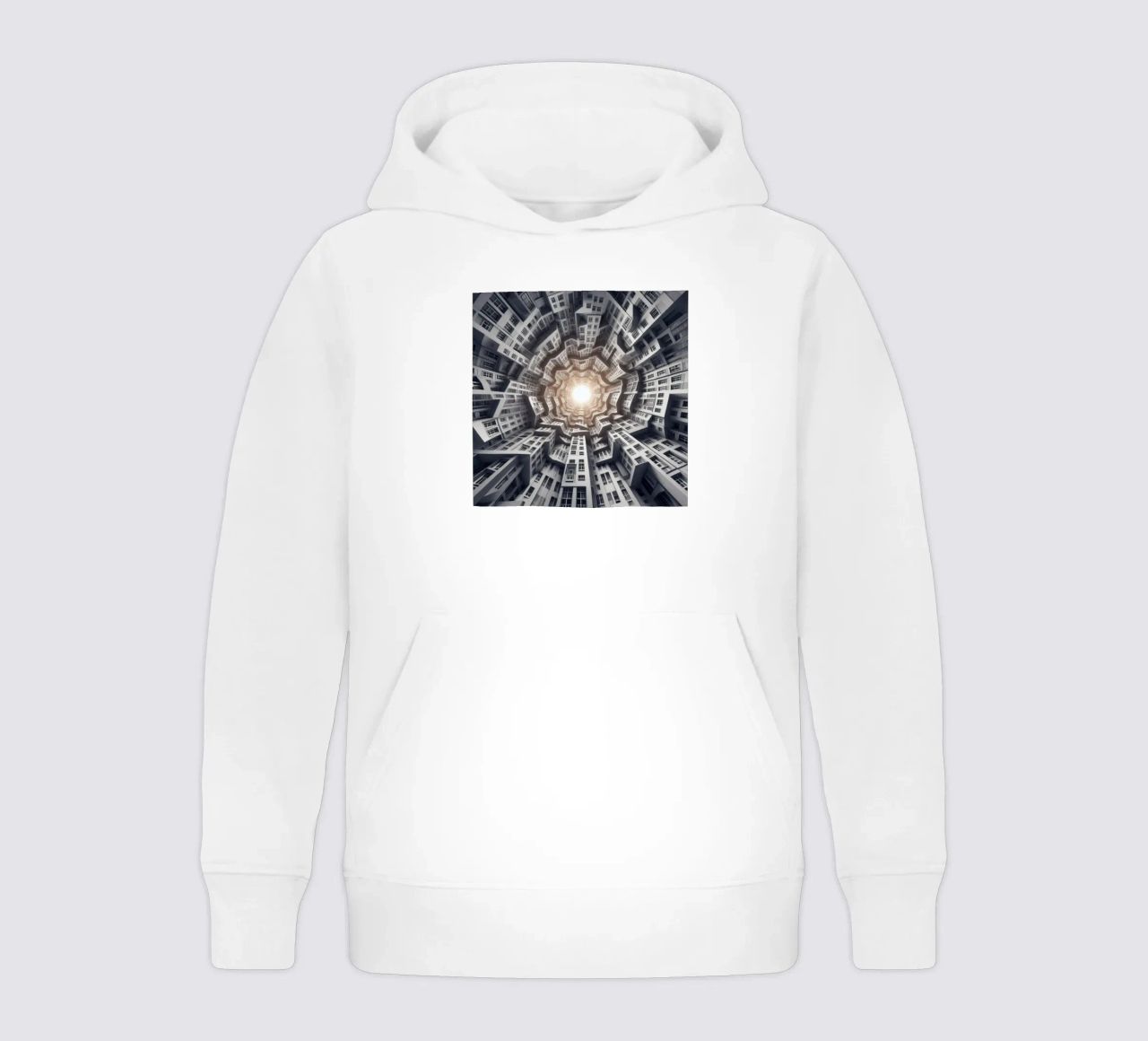 Sphere 041 - Abstract Spiral Architecture felpa bambino con cappuccio da Spheres