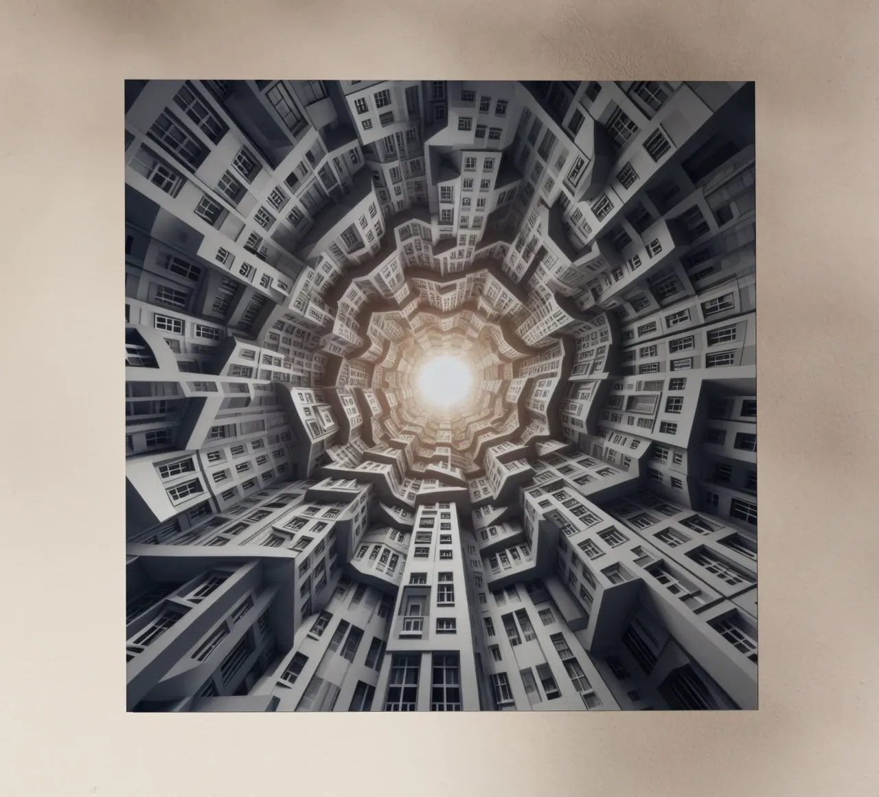 Sphere 041 - Abstract Spiral Architecture pellicola backlit da Spheres