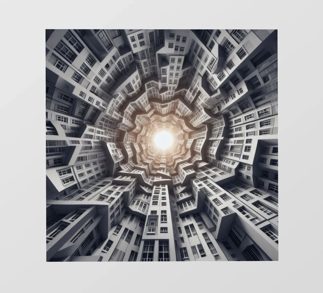 Sphere 041 - Abstract Spiral Architecture pellicola backlit da Spheres