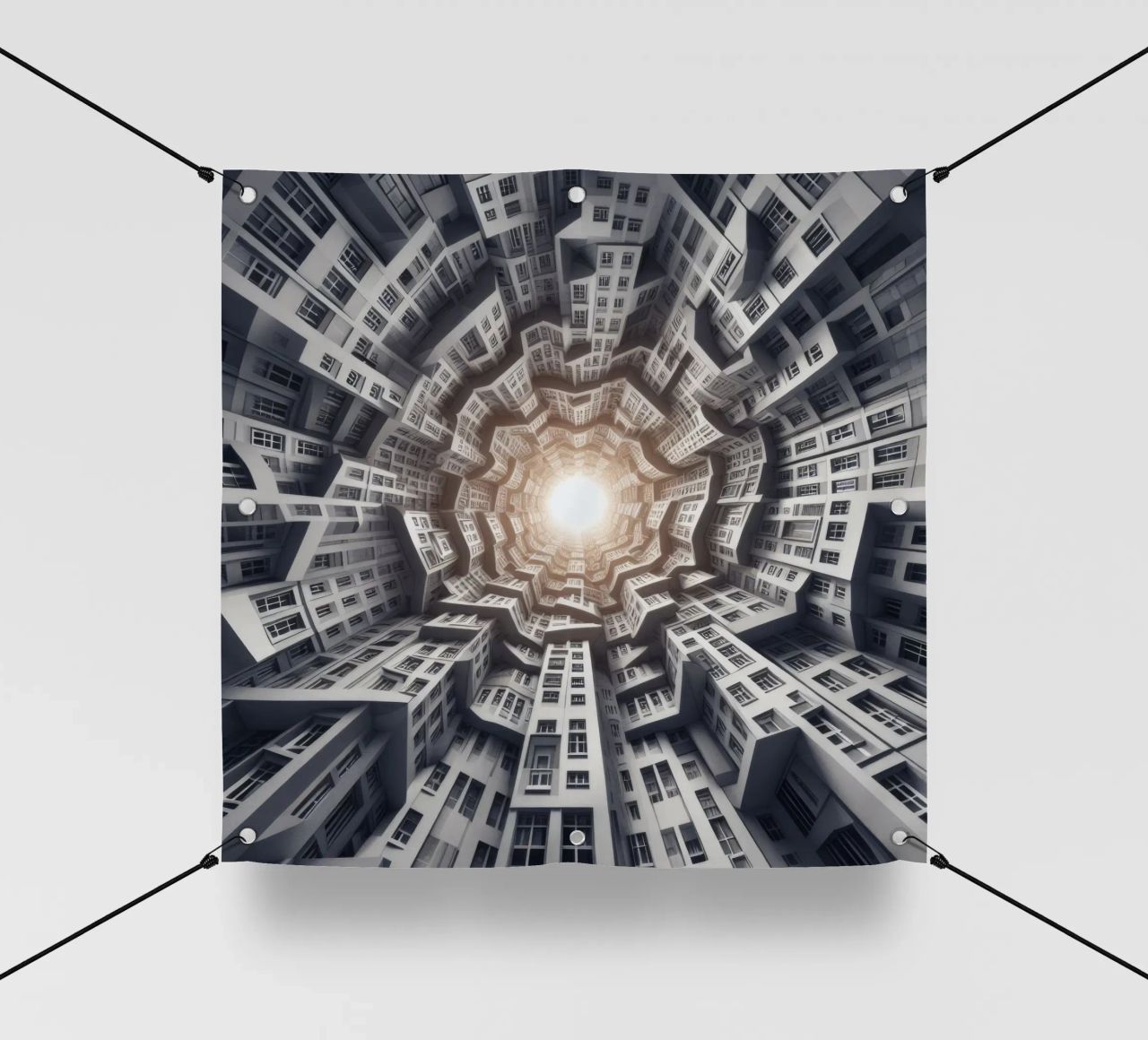 Sphere 041 - Abstract Spiral Architecture telo in pvc da Spheres