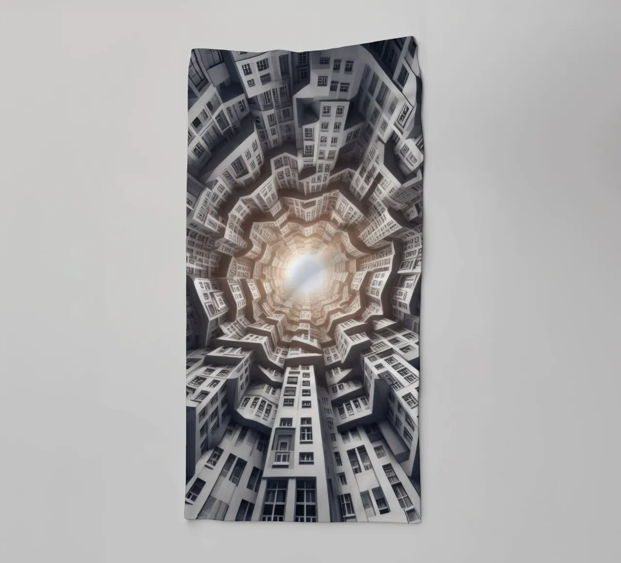 Sphere 041 - Abstract Spiral Architecture asciugamano da bagno da Spheres