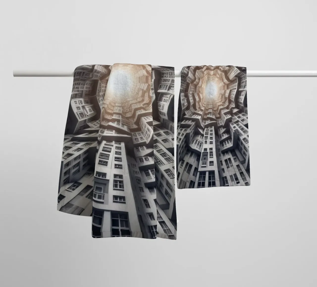 Sphere 041 - Abstract Spiral Architecture asciugamano da bagno da Spheres