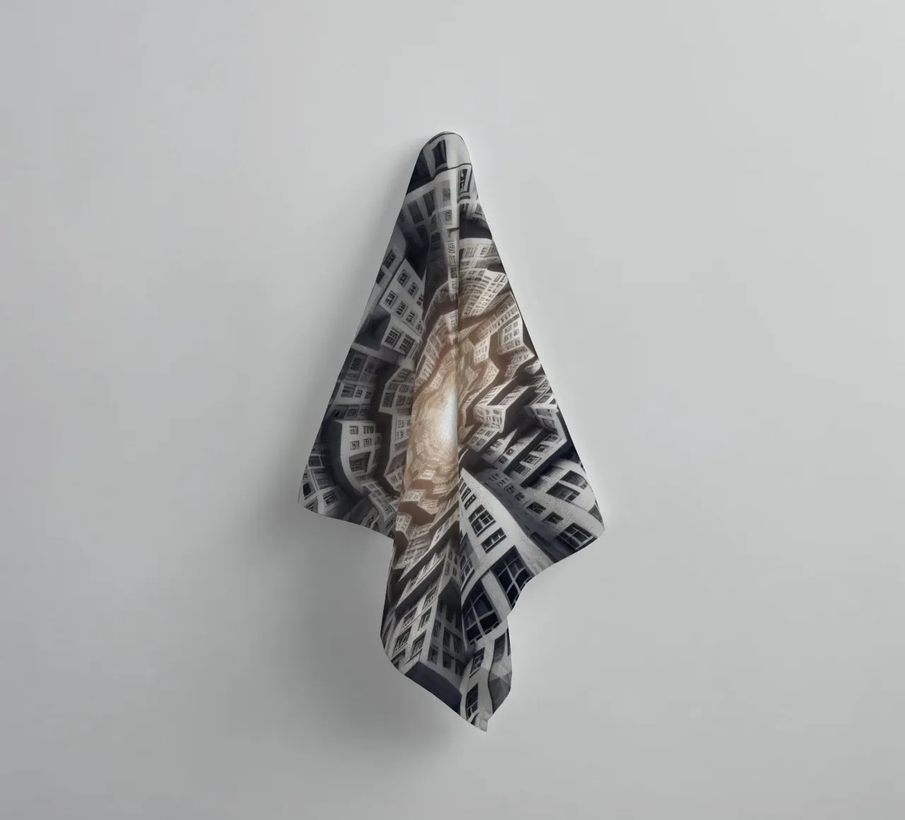 Sphere 041 - Abstract Spiral Architecture asciugamano da bagno da Spheres