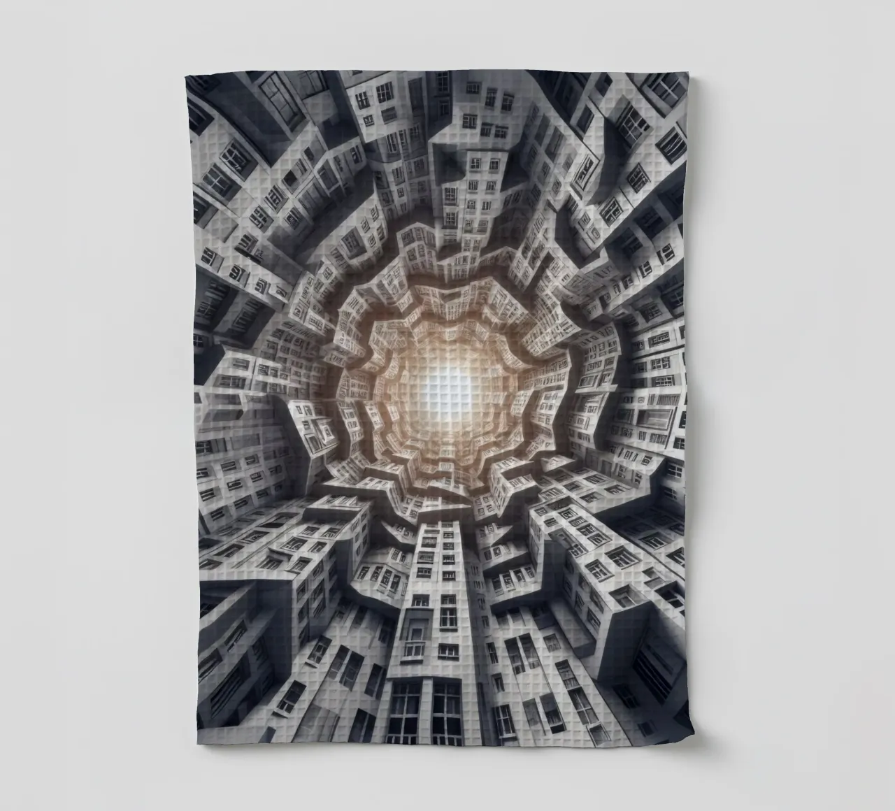 Sphere 041 - Abstract Spiral Architecture canovaccio da cucina da Spheres