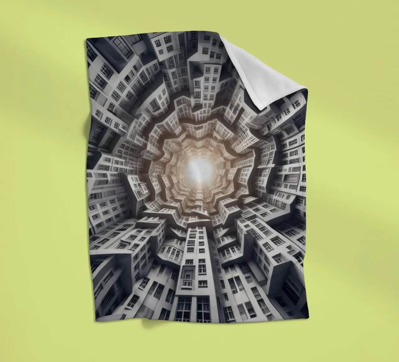 Sphere 041 - Abstract Spiral Architecture coperta in pile da Spheres