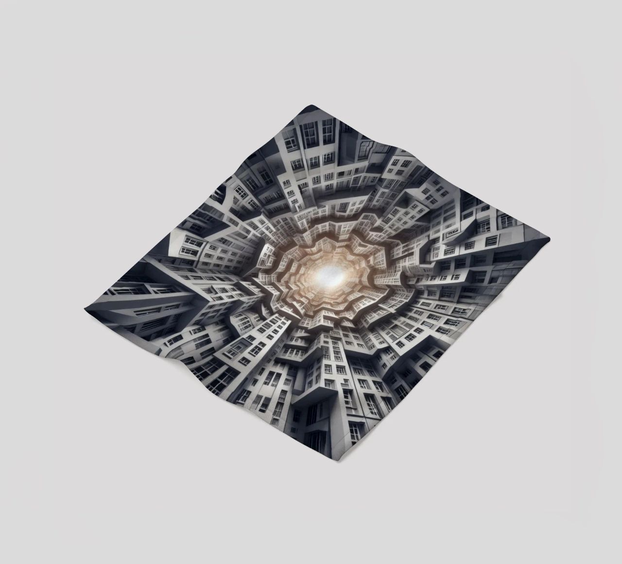 Sphere 041 - Abstract Spiral Architecture coperta in pile da Spheres