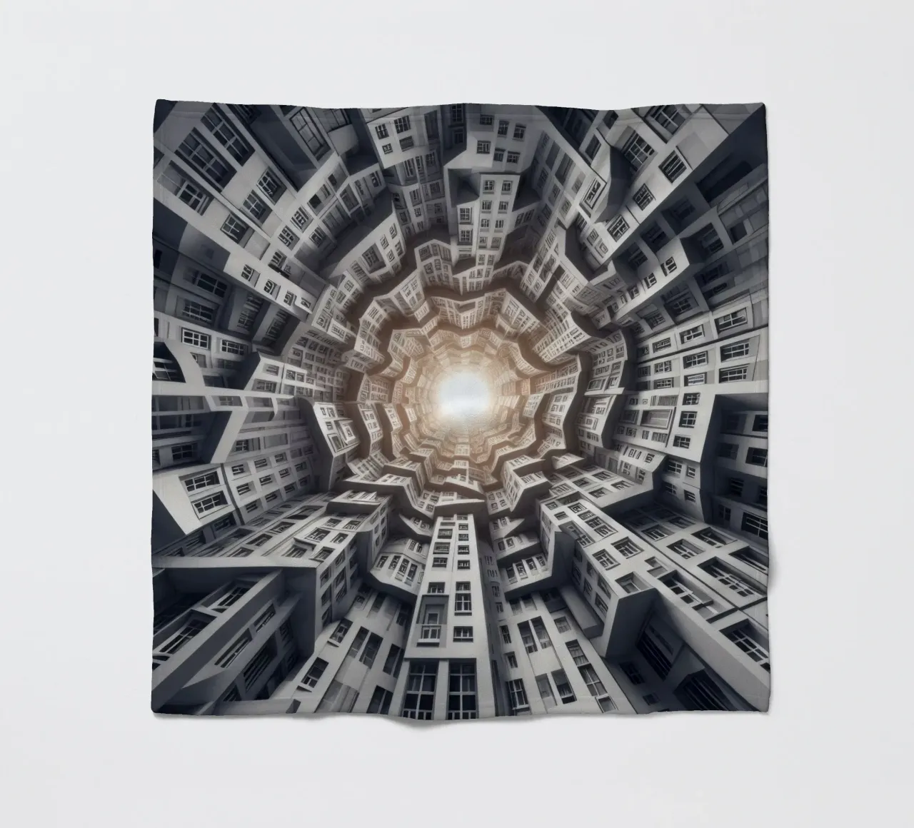 Sphere 041 - Abstract Spiral Architecture coperta in pile da Spheres